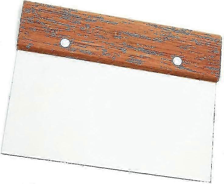 2025 6 X 4" Stainless Steel Bench Scraper With Wooden Handle, Dough Scraper And Cutter - MXBC