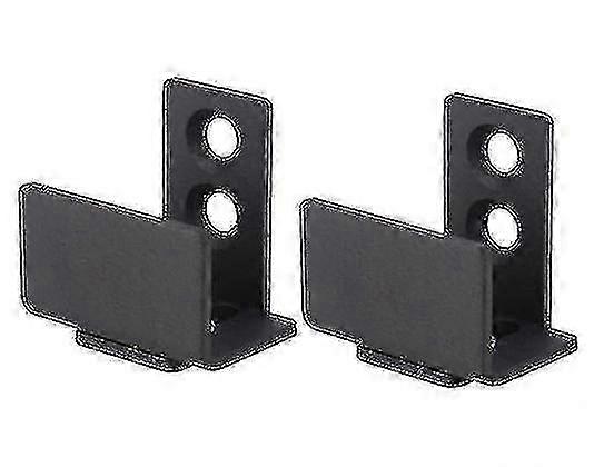 ヘビーデューティブラックカーボンスチールスライディングバーンドアフロアガイドウォールマウントハードウェア