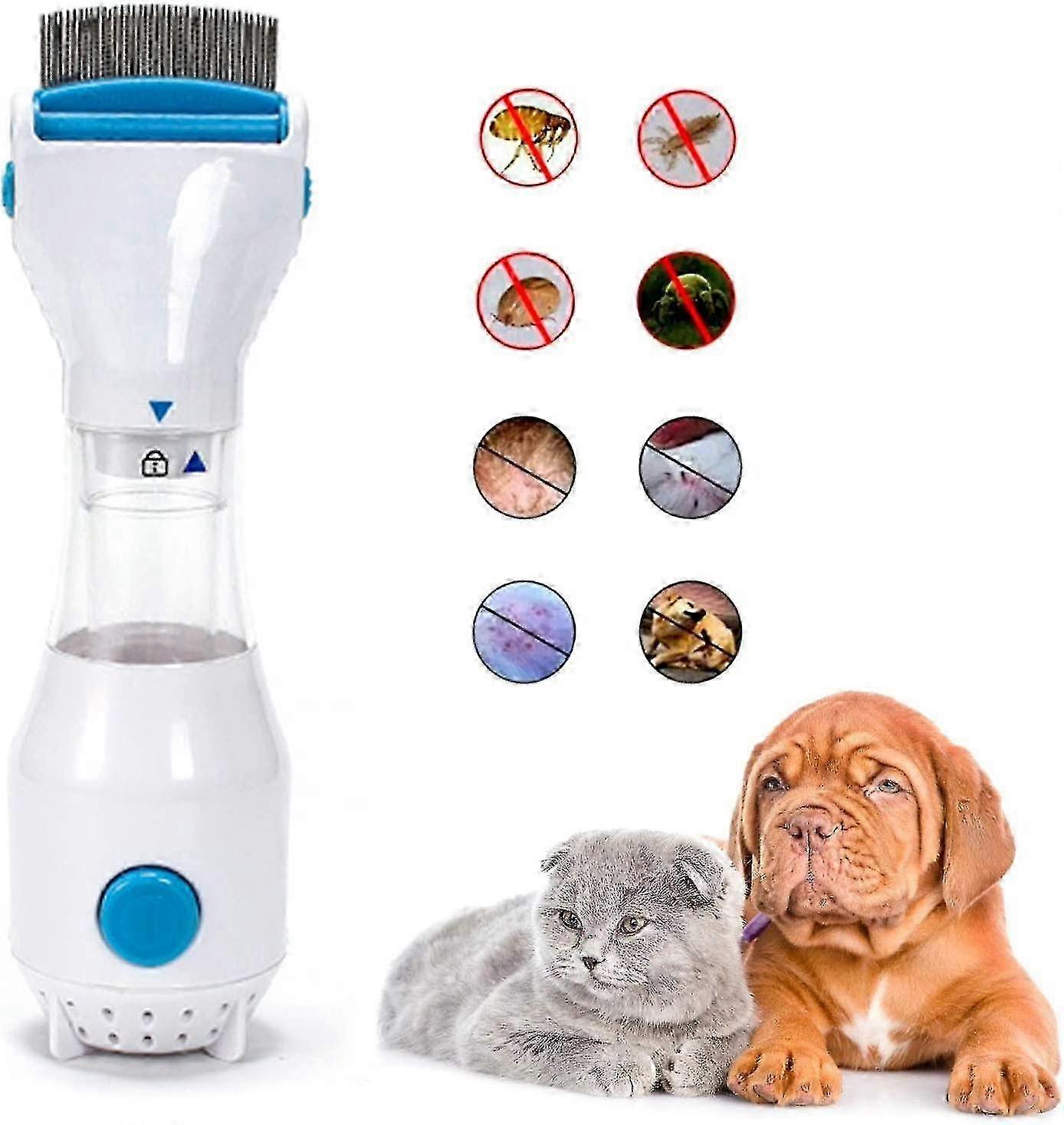View of Electric Flea Comb for Dogs and Cats with Lice Removal Technology ...