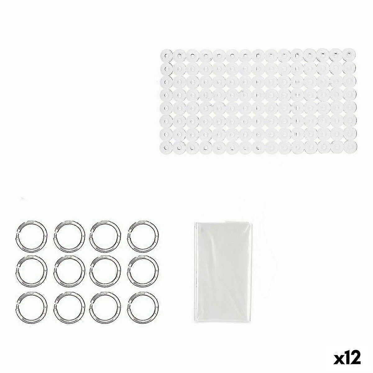 Transparent PVC EVA Bath Set (12 Units) CN-B6032A-TRANSP