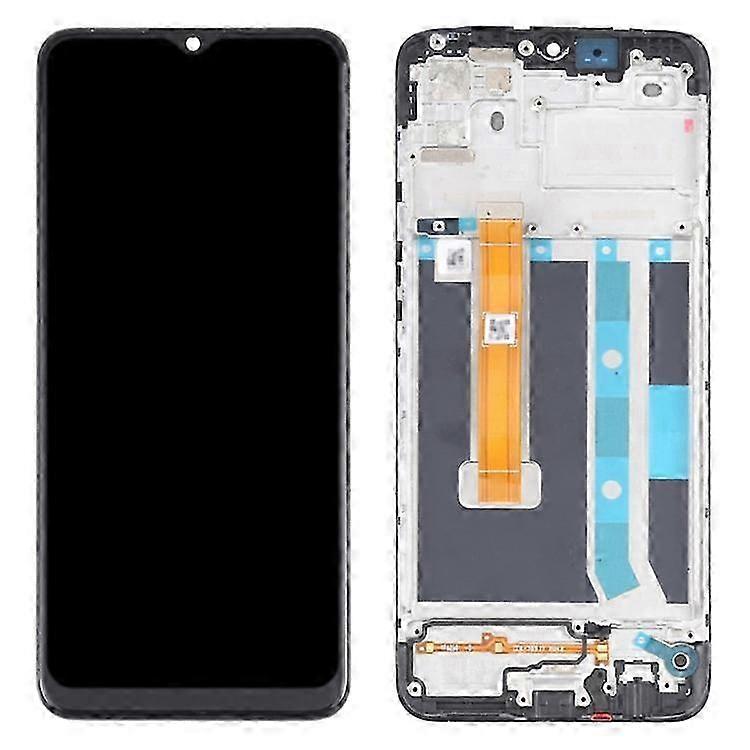 2025 Compatible For Oppo A15s / A15 / A35 OEM Grade S LCD Screen and Digitizer Assembly + Frame Part (without Logo)