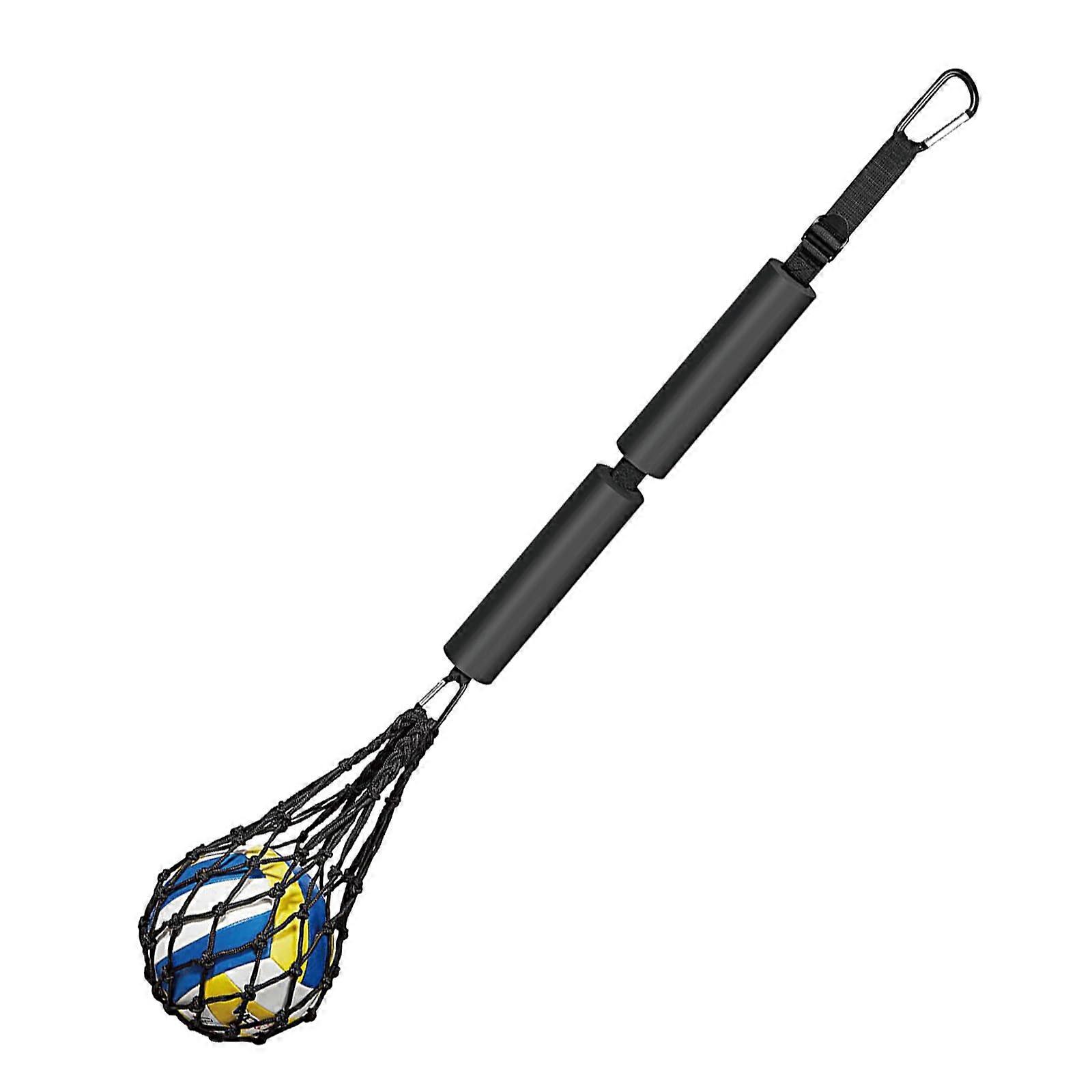 Volleyball Spike Trainer, Adjustable Training Equipment Spiking Pal with Bottom Holder Improves Serving Jumping Arm Swing Mechanics Power, C