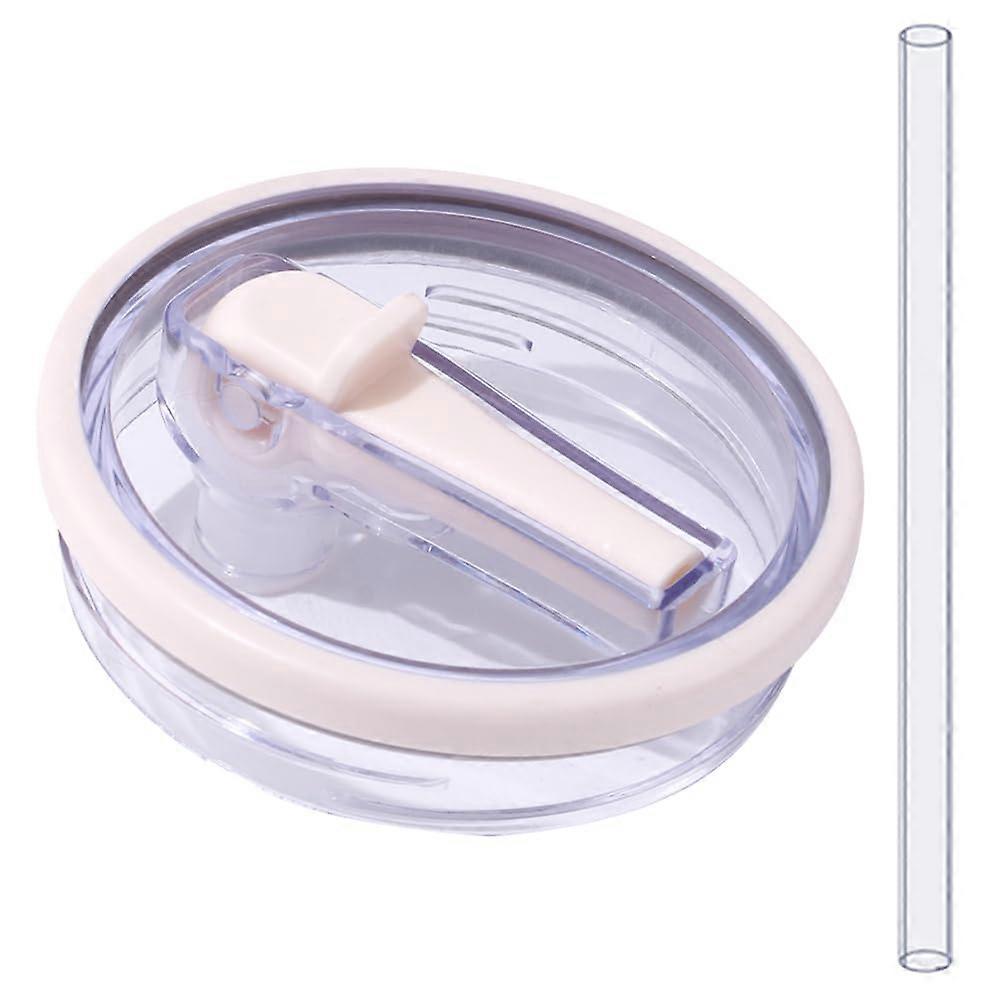 Replacement Lid for 1180ml Cups, Leakproof, Dustproof, Beige (1 Piece)