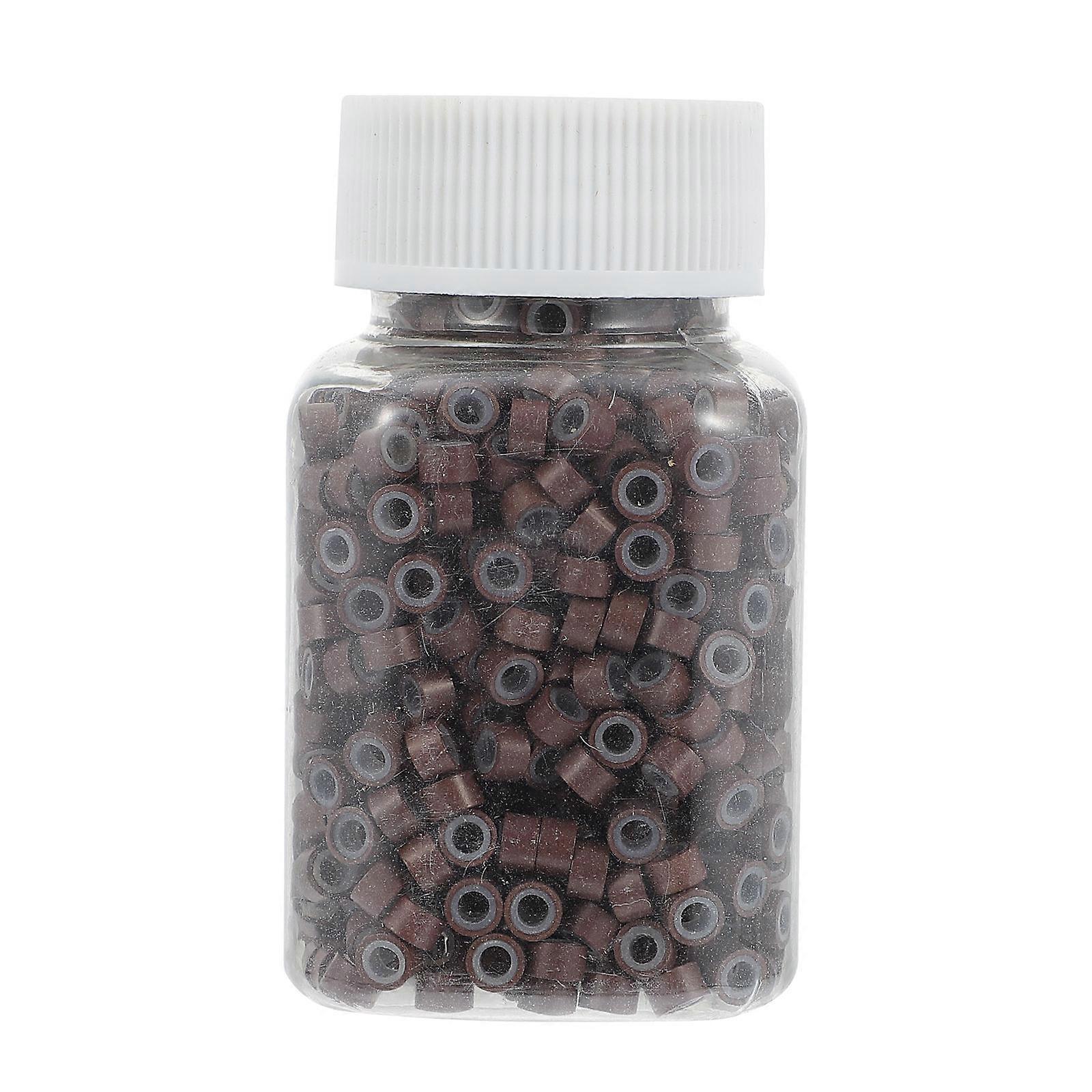 Durable Silicone Hair Extension Buckles for Decor in Brown Color 1000pcs Size: Small