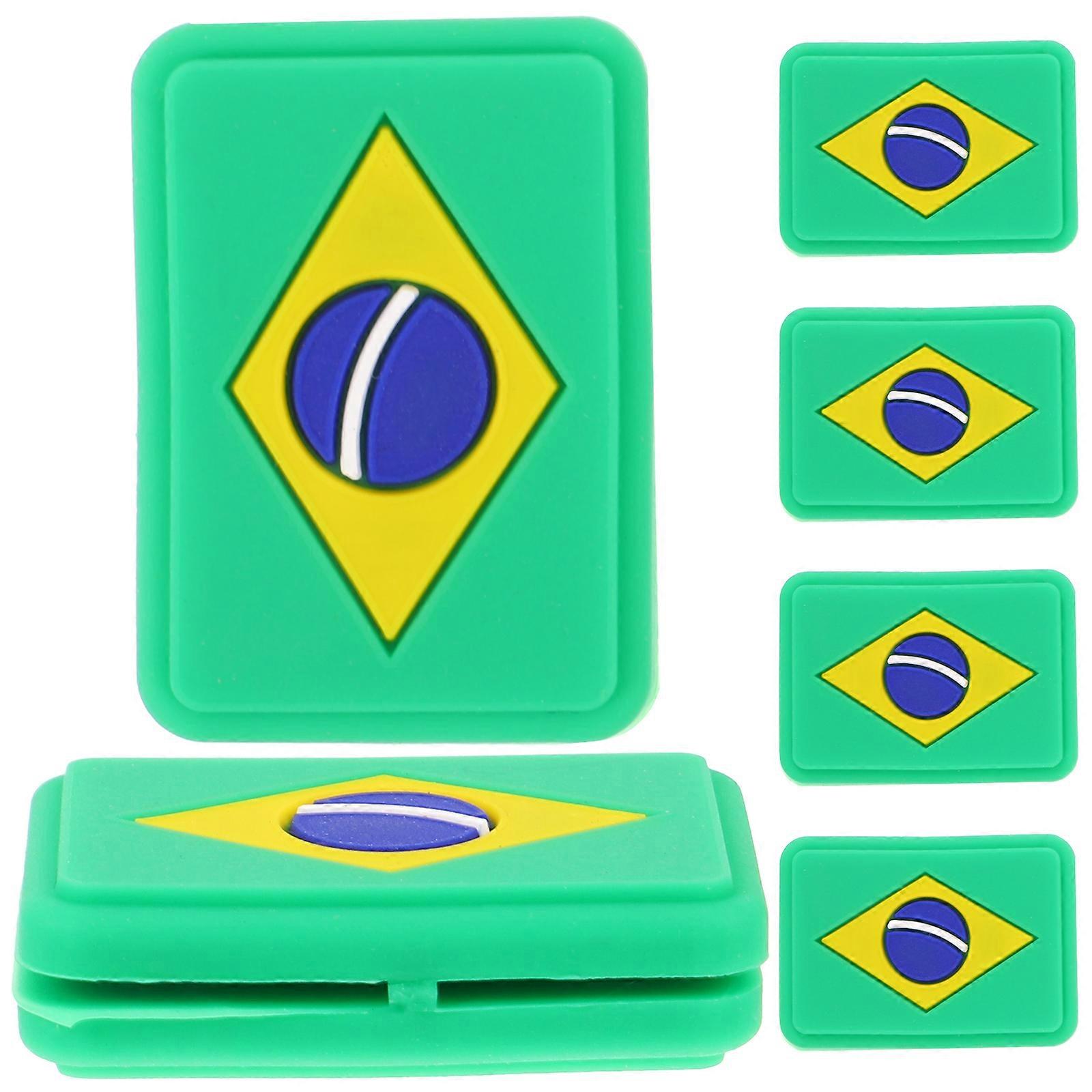 Vibration Dampener Tennis Racket Vibration Absorbers Shock Absorption Practical 6Pcs