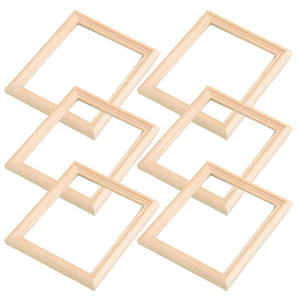 Miniature Photo Frame Mini Picture Frames Bulk Home Decoration Rectangular 2.99X2.59X0.16in 6Pcs