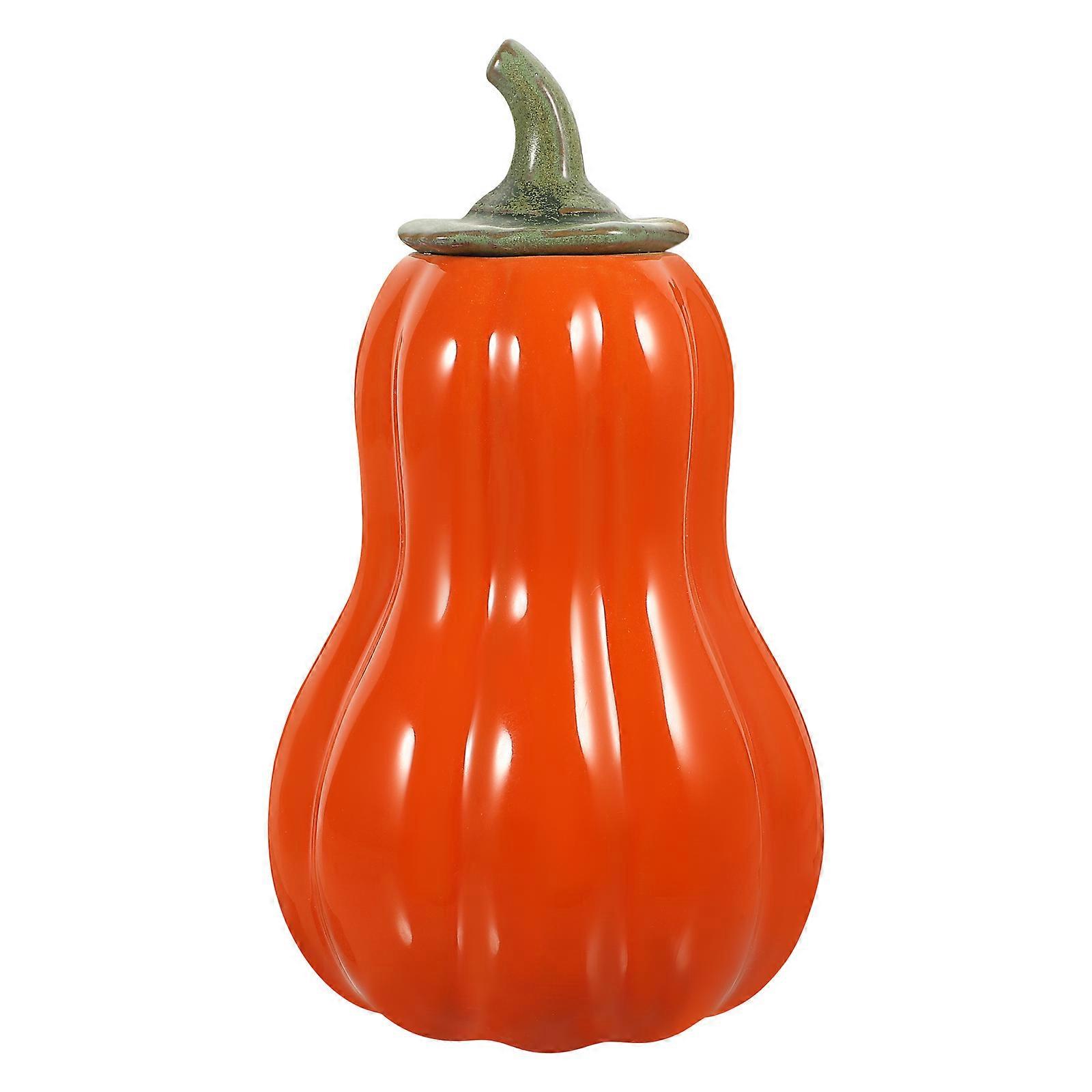 Ceramic Storage Jars Homeowners 14X8X8CM Orange 1Set