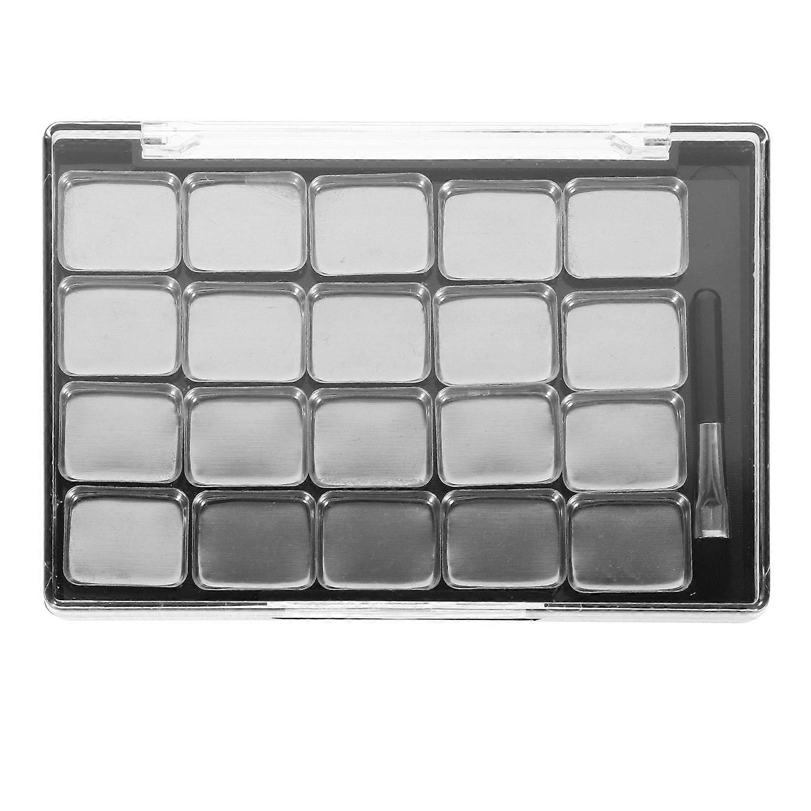 Cosmetics Eyeshadow Replacement Box Women Eyeshadow Silver Color Magnetic Function 1Set