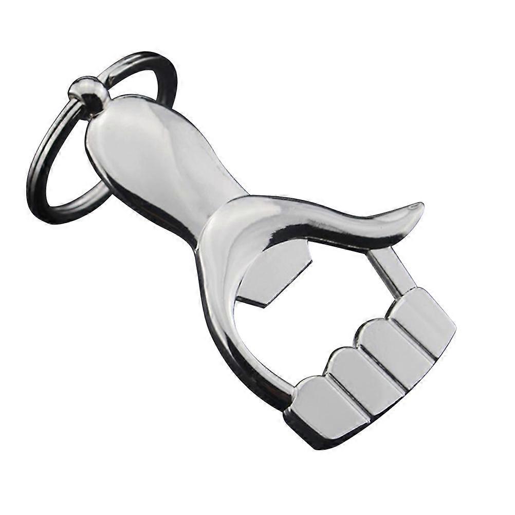 Keychain Hand Shaped Metal Everyday Use present 8 x 6.2 x 0.8cm Practical Design 1Pack