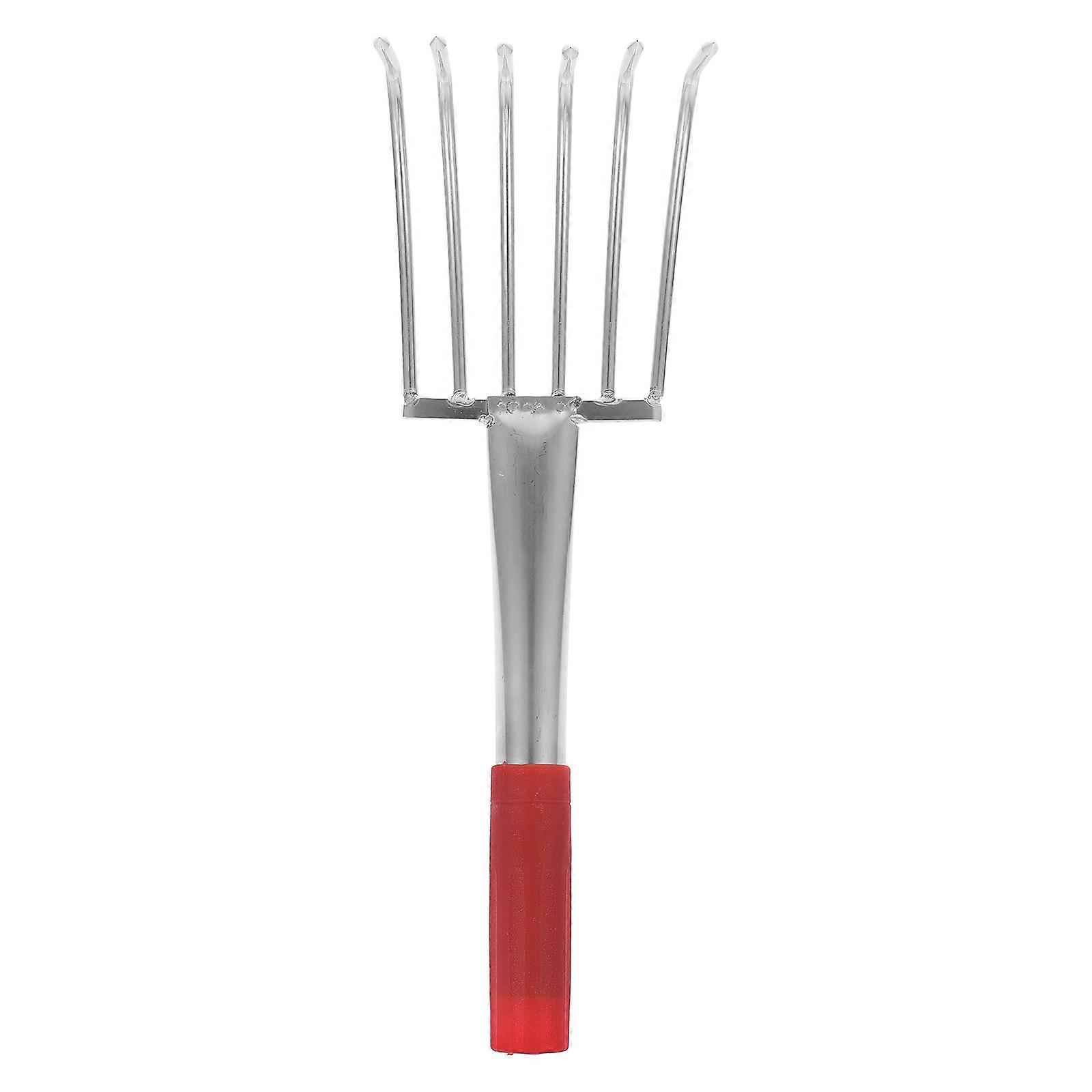 Small Rake For Leaves Metal Rake With Rake Shape Ideal For Beach Activities And Seaside Adventures 1Pack