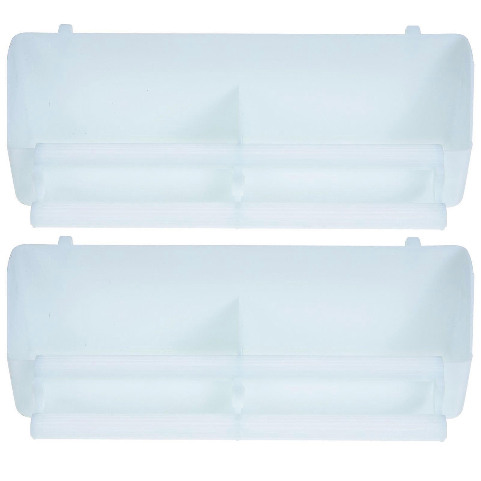 Bird Feeding Station Large Capacity Feeding Plastic Design for Daily Use 2Pcs