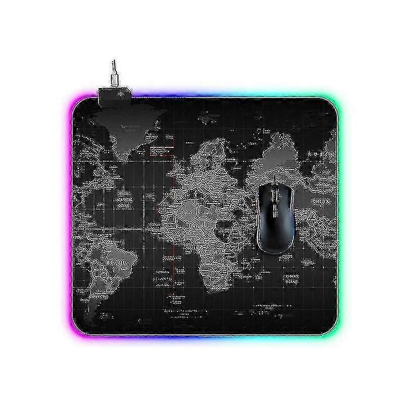 Computer accessory sets computer world map pattern illuminated mouse pad size: 45x40x0.4cm