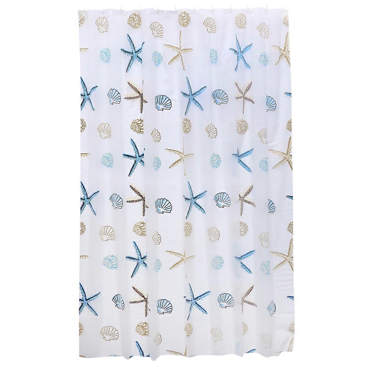 Peva Waterproof Shower Curtain Bathroom Partition Prevent Water Splashing 180x200cm 1Pc