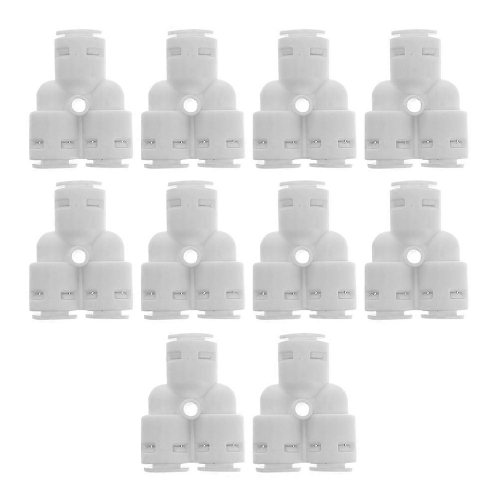 Water Filter Quick Connectors Tee Adapter Hotel 3.90X2.80X1.40cm Water Connection 10Pcs