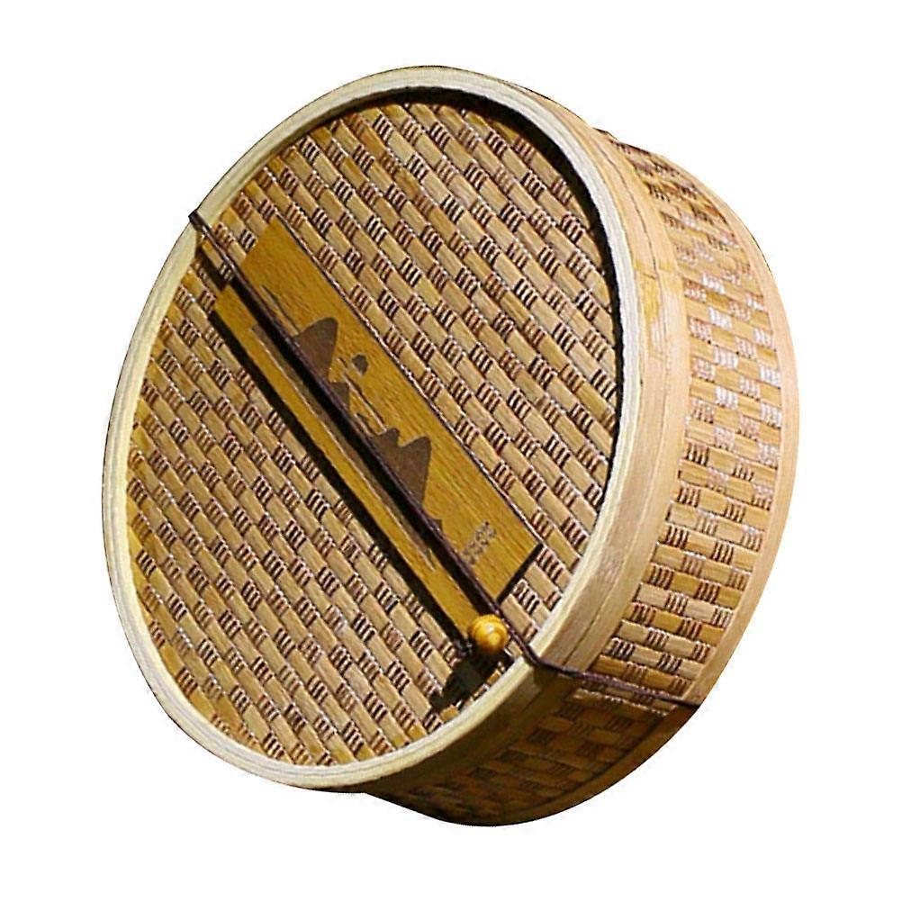 1Pc Practical Woven Bamboo Tea Storage Box for Brick Tea Packaging