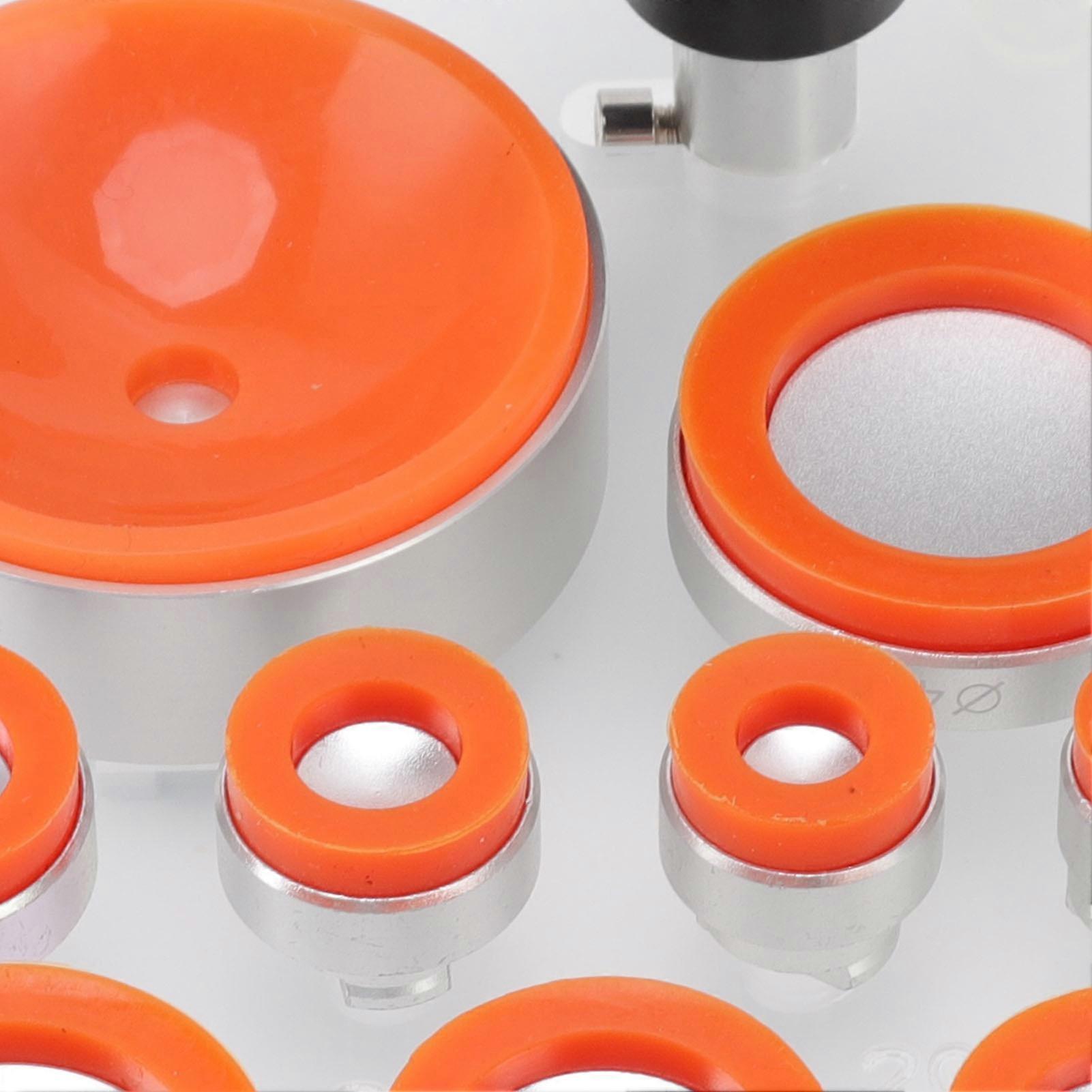 Watch Back Case Opening Kit with Suction Cup, Non-Marking Silicone, for Repair, Orange