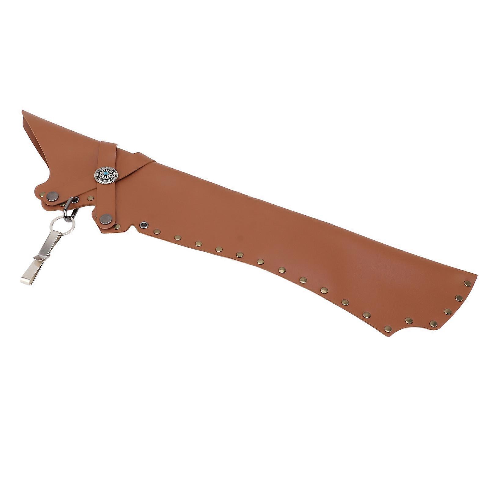 Archery Arrow Quiver PU Leather Vintage Lightweight Arrow Holder Bag with Metal Buckle for Outdoor Hunting Target Practicing Brown