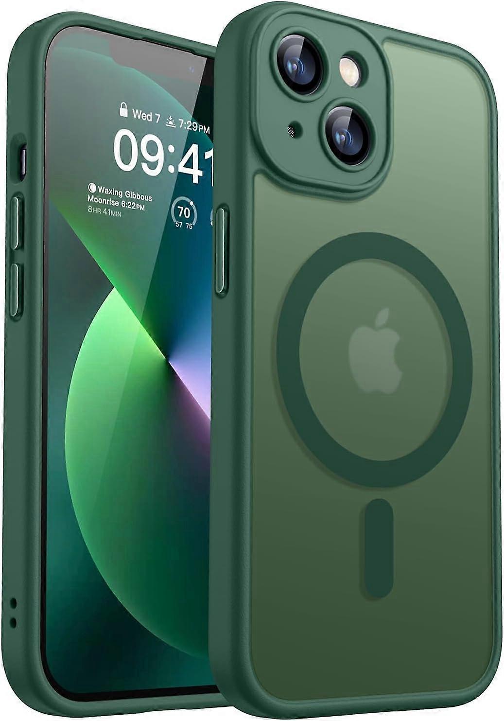 Compatible with iPhone 13 Case (6.1") - Dark Green