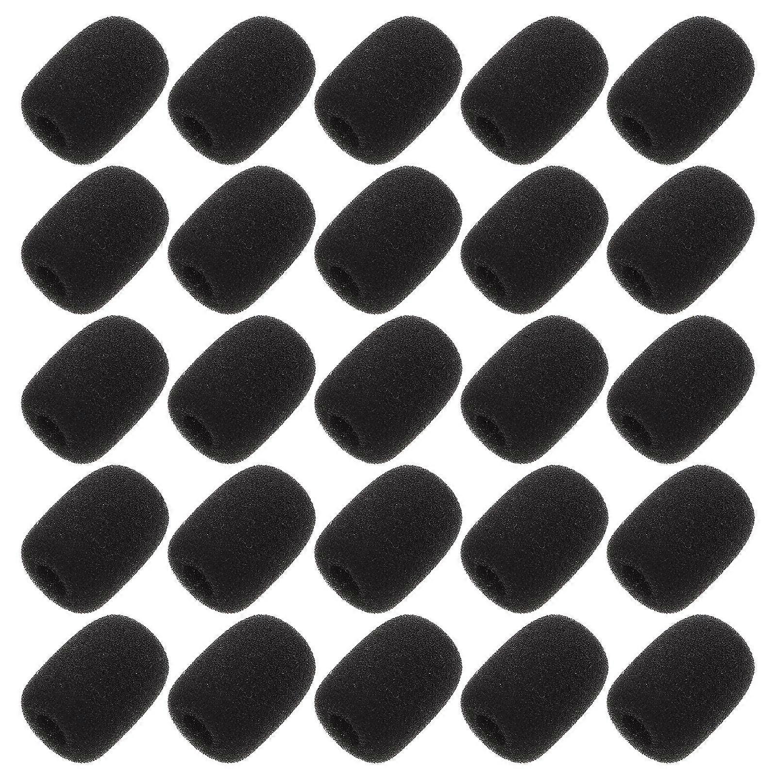 Large Mic Sponge Professional Microphone Covers Press Conference Wind Noise Reduction 25Set