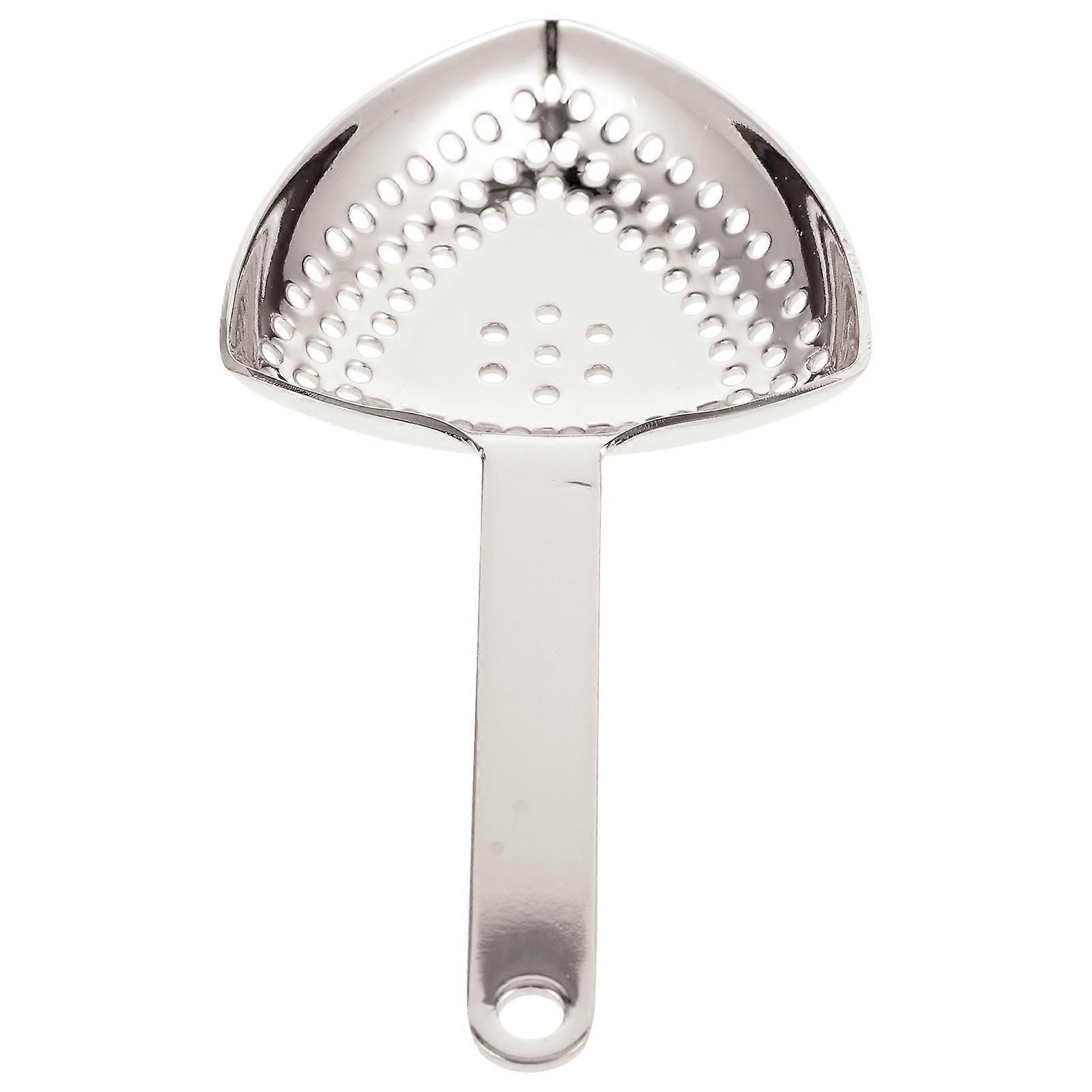 Bartender Strainer Metal Sieve Strainer Aperitif Preparation Spoon Silver Color Food Residue Filtering 1Set