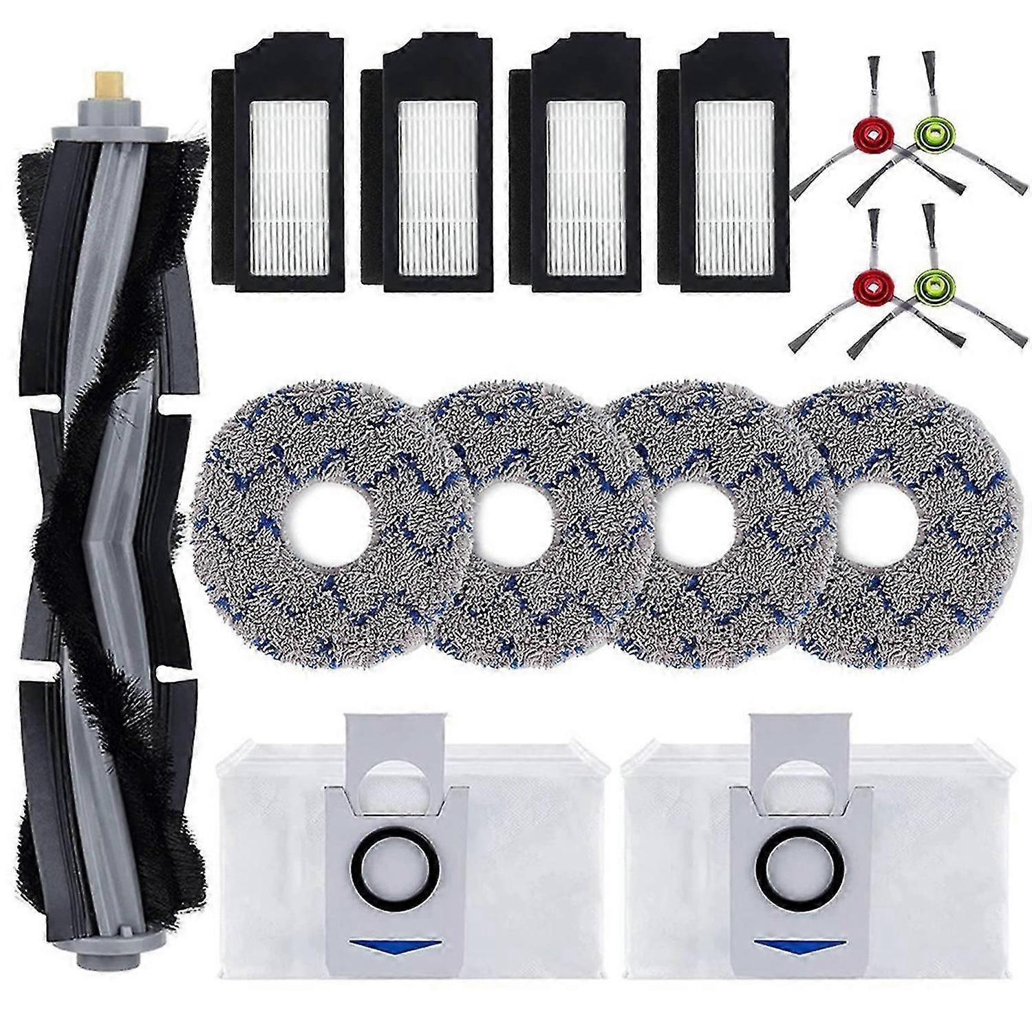Accessory Set for Ecovacs Deebot X1 Omni X1 Turbo X1 Plus Vacuum Cleaner Robot Main Brush Side Brush