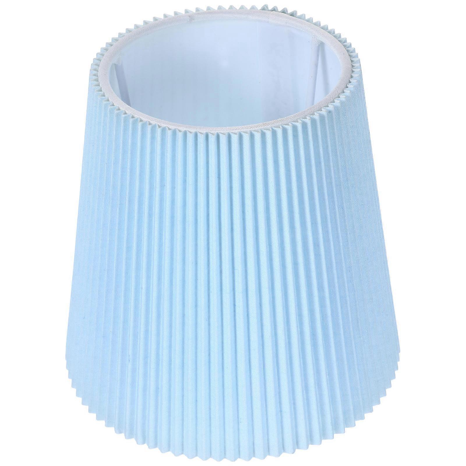 Fabric-Wrapped Lampshade Table Floor Lamp Cover Replacement Lighting Fixture Accessory Blue 13.50X13.00X9.50CM Diffusion 1Pack