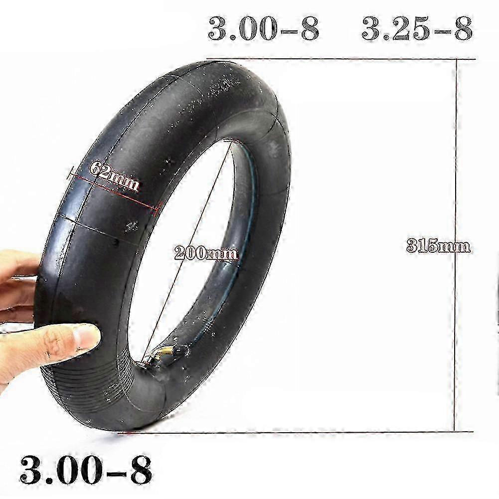 3.00 / 3.25 / 3.50-8 Tubo interno universal adequado para scooters elétricos Veículos de armazém E-scooter Pneu interno com componente de bico de ar dobrado