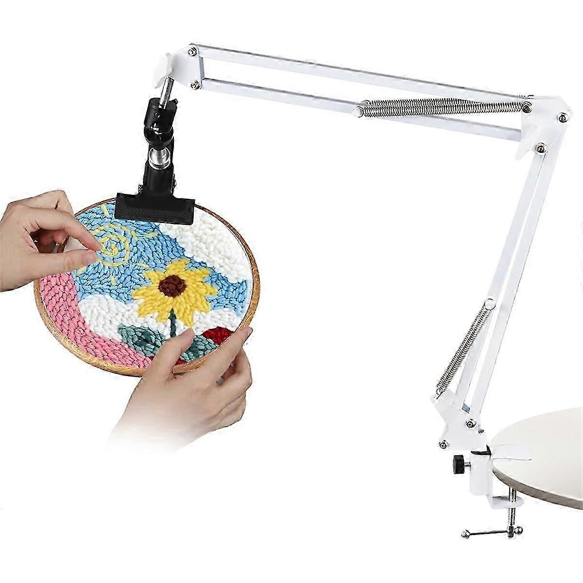 Folding Metal Embroidery Hoop Stand Suitable for Needlework Projects