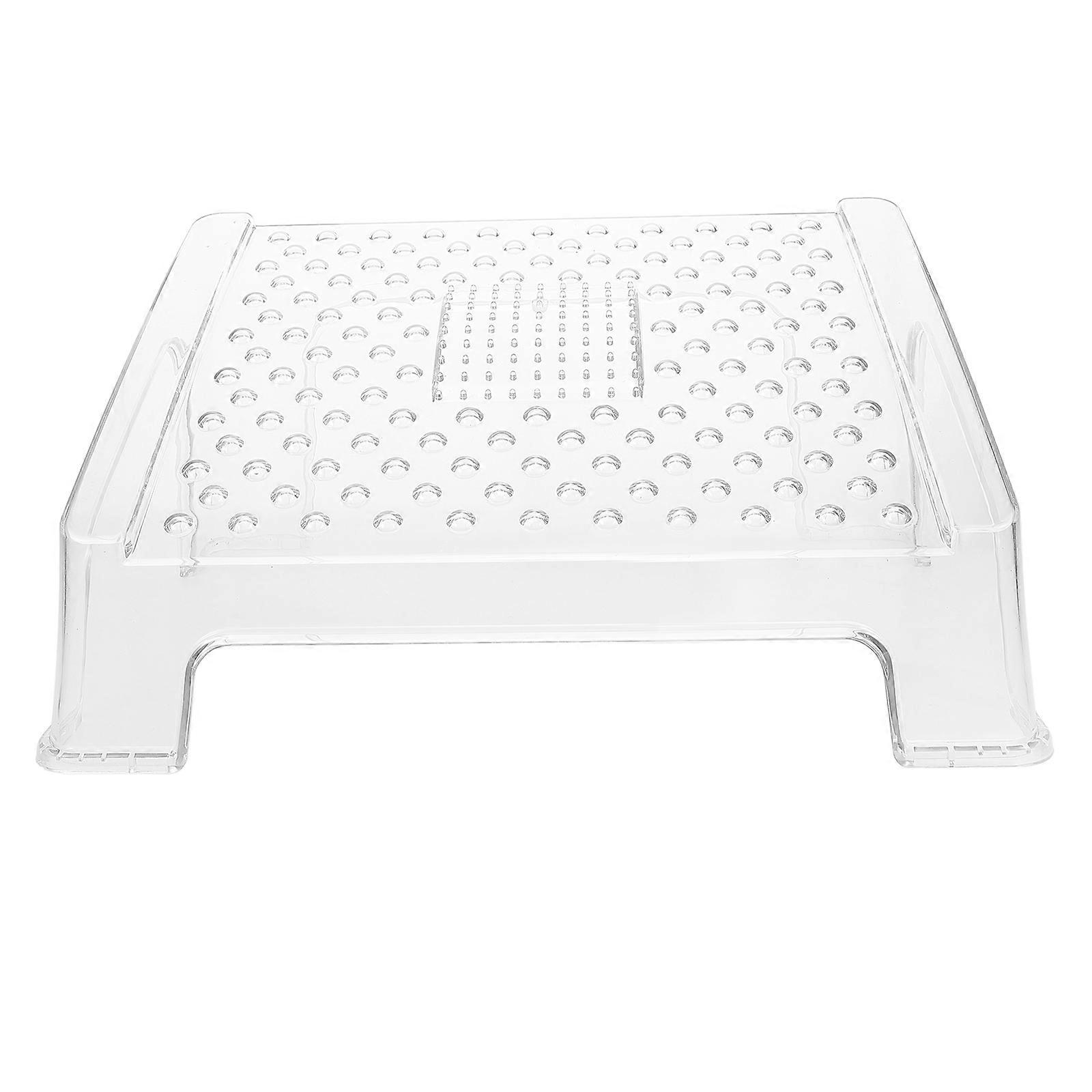 Ergonomic Transparent Foot Rest Stool for Office and Bathroom – Multi Functional Foot Support for Comfort and Stress Relief