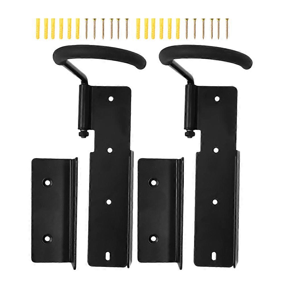 Garage Cycling Mounted Bike Storage Scratch Protection Plastic Material Bicycle Hanger 2Sets