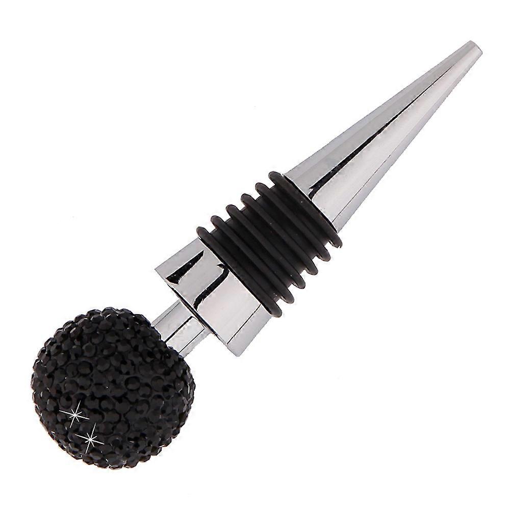 Bling Rhinestone Bottle Stoppers Airtight Seal Elegant Design Party 1Pcs