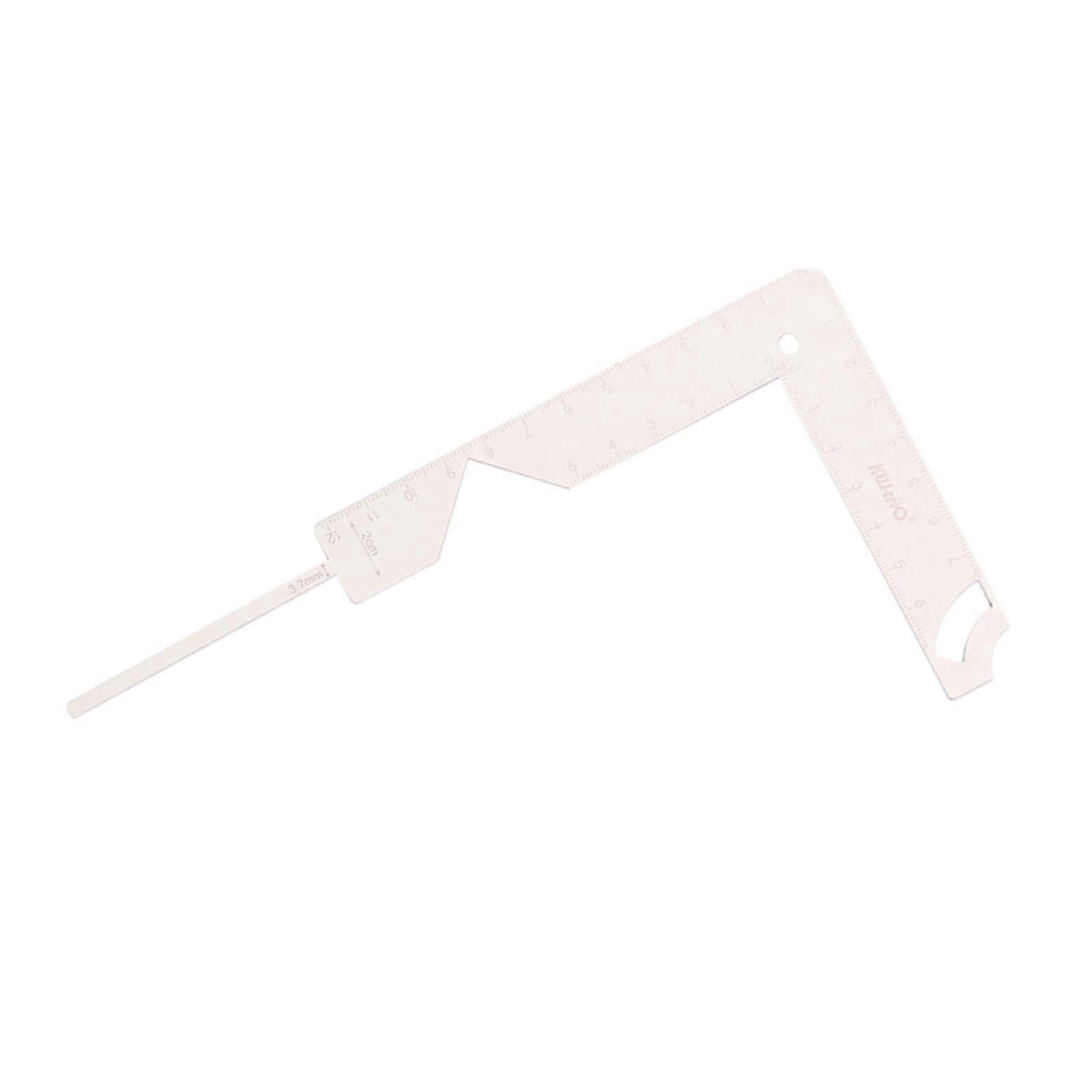 Bookbinding Ruler Stainless Steel Metal Bookbinding Tool 5 in 1 Book Cover Guide to Create Sturdy Chipboard Cover Portable Ruler