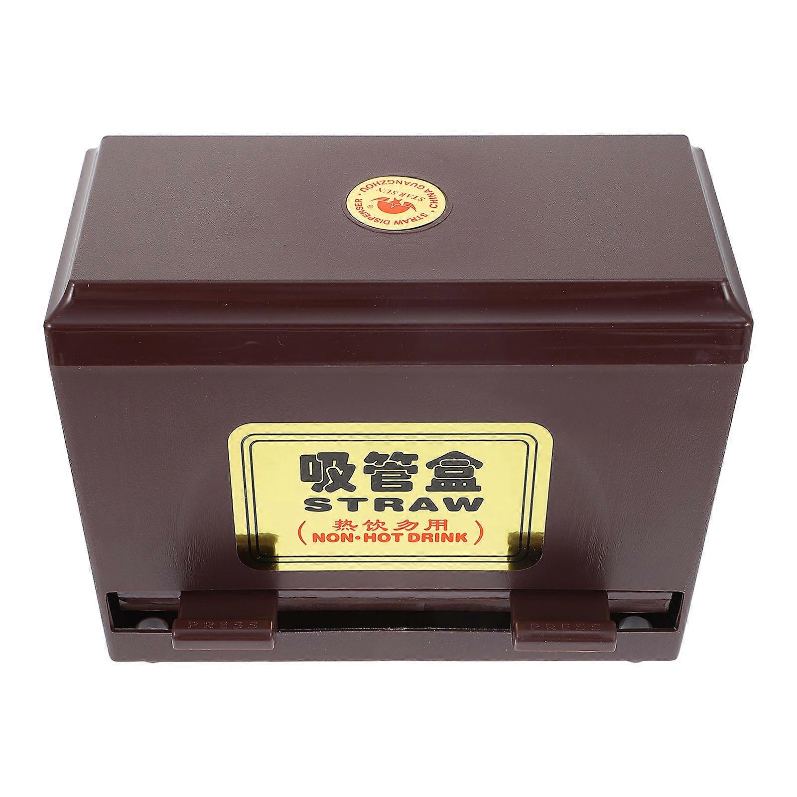 Straw Box Straw Dispenser Container for Storage Use