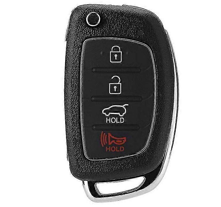 Fits Hyundai I40 I30 Ix35 Sante Fe 4 Button Flip Key Remote Shell Case,