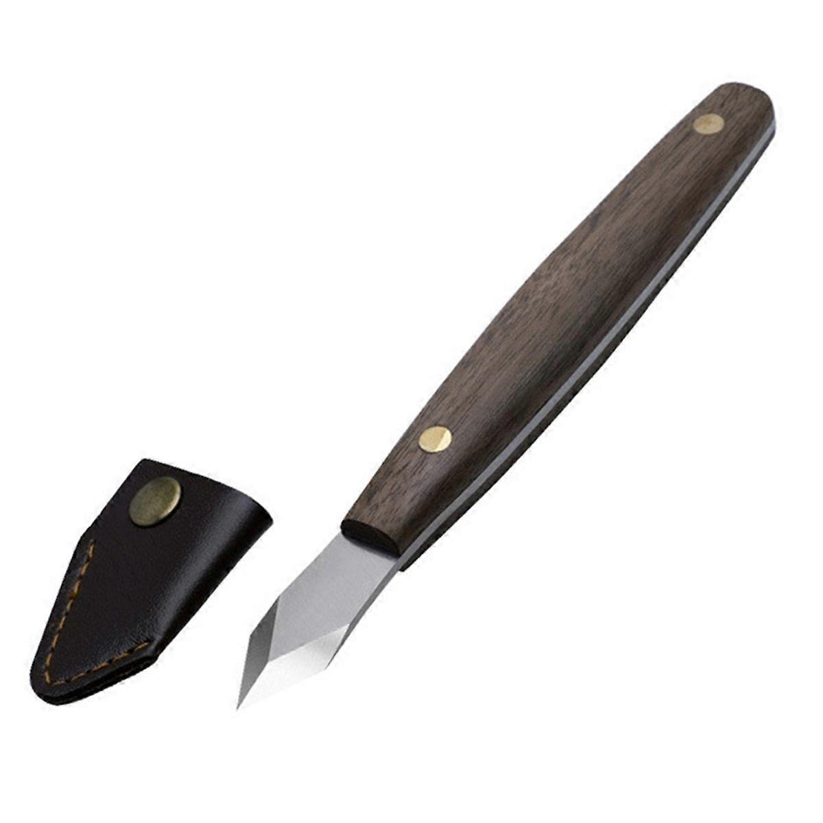 Handmade Carving Knife Chrome Vanadium Steel Double Edged Carving Knife DIY Carving Tool for Markin
