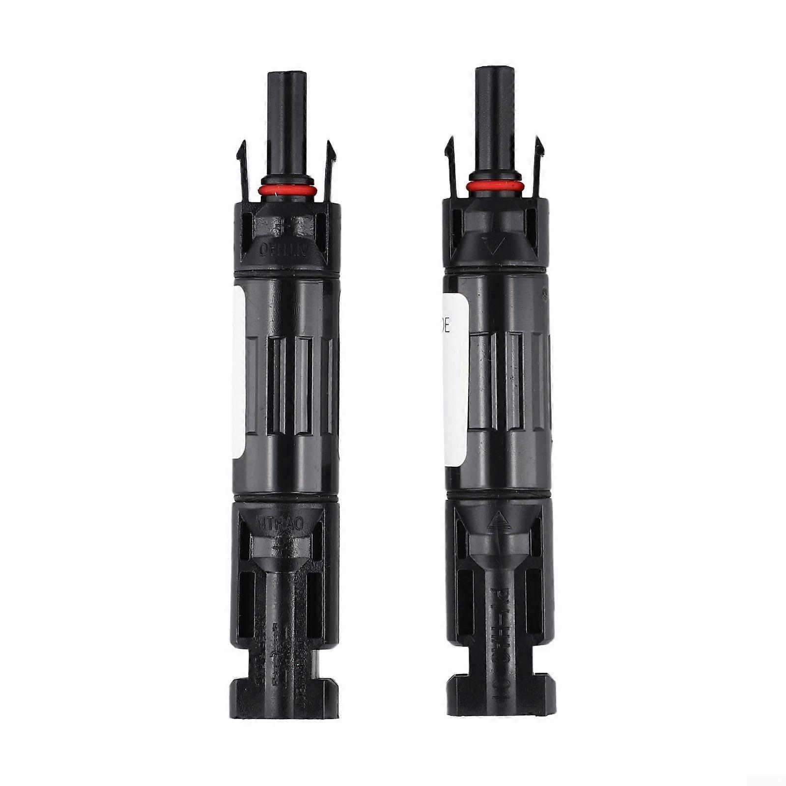 Efficient, waterproof solar panel cable blocking diode connectors, compatible with multiple current ratings (15A) 15A
