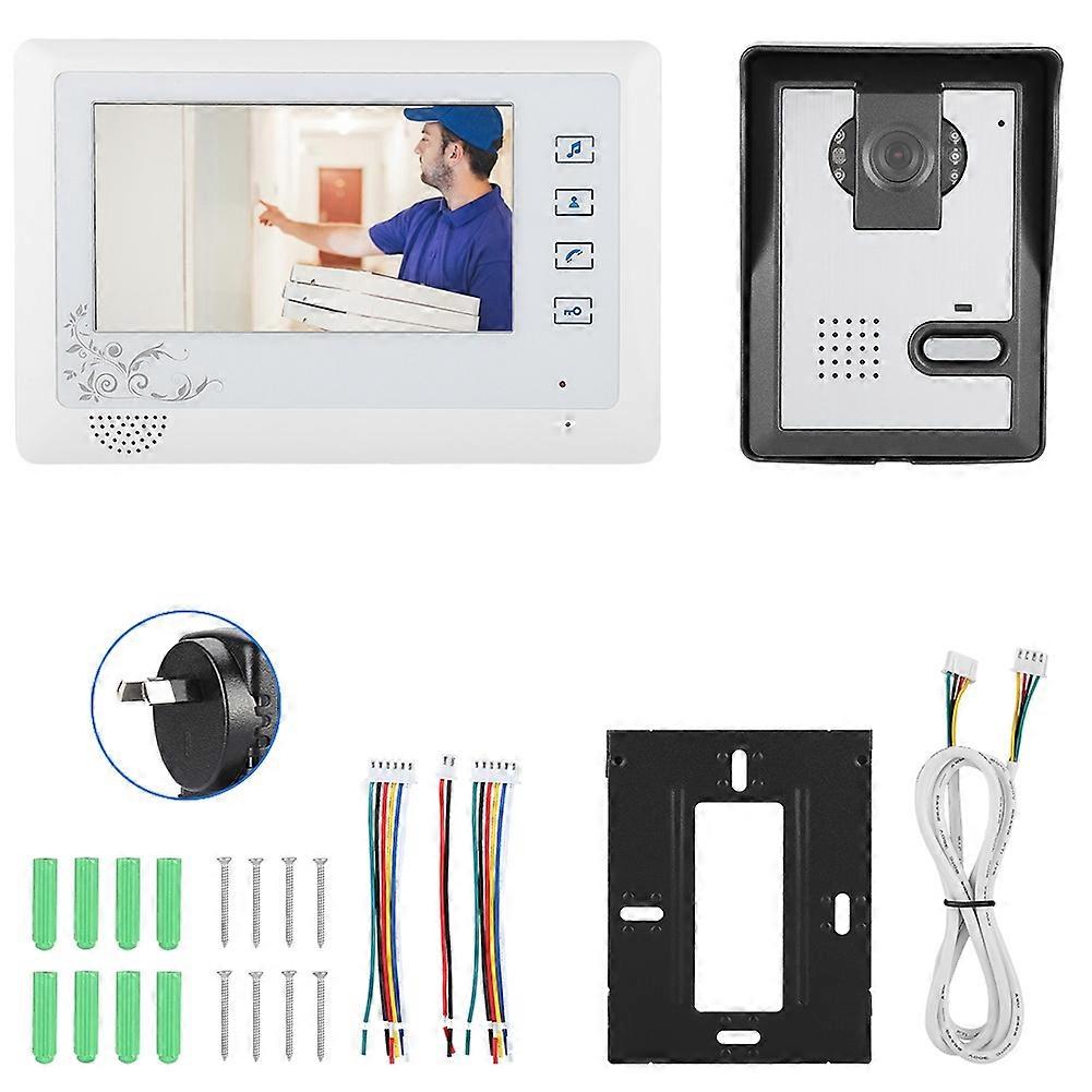 7inch Wired Video Visual Intercom Doorbell with Door Access Control System