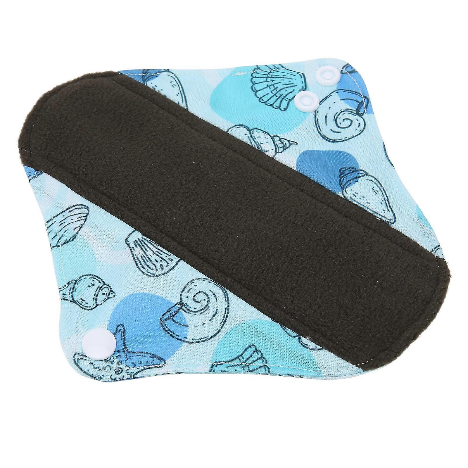 Reusable Sanitary Pad Bamboo Charcoal Portable Soft Printed Elegant Washable Menstrual Pad for WomenG66