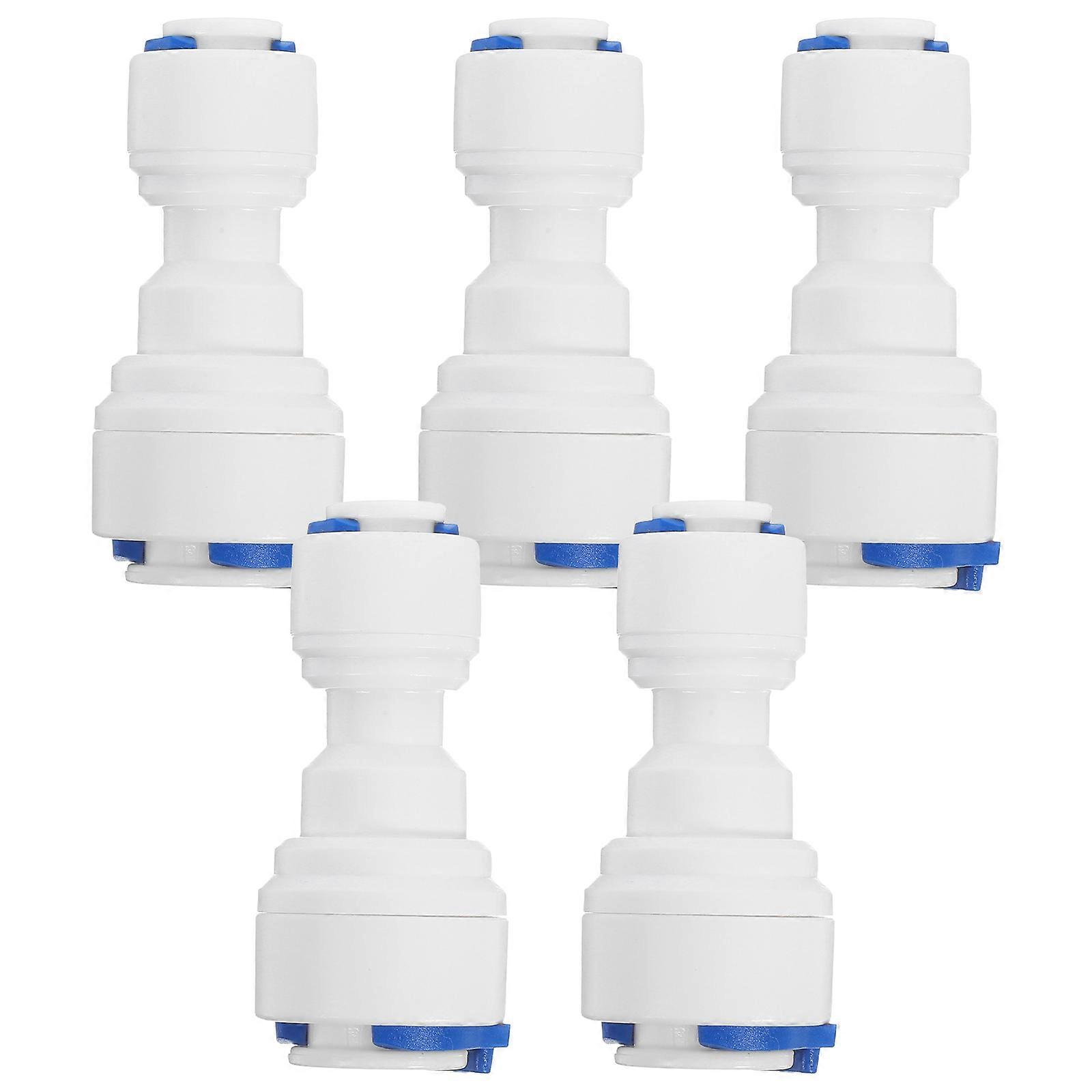 5pcs Quick Connect Water Filter Adapters for Straight Push Pipes – Universal Fit for Purifiers, Filters, and Irrigation Systems