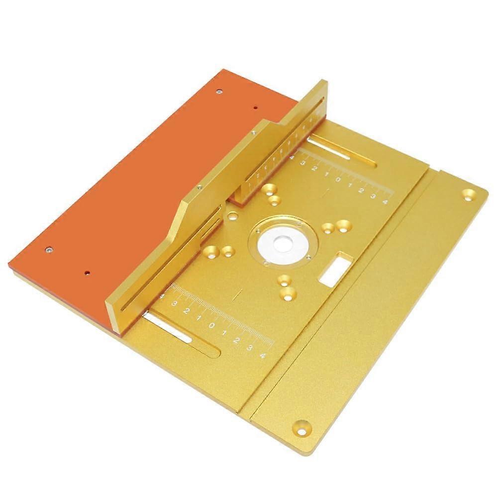 Aluminum milling table, cutter lifting insert plate, wood milling folding board, trimming machine table, DIY woodworking (Silver B)