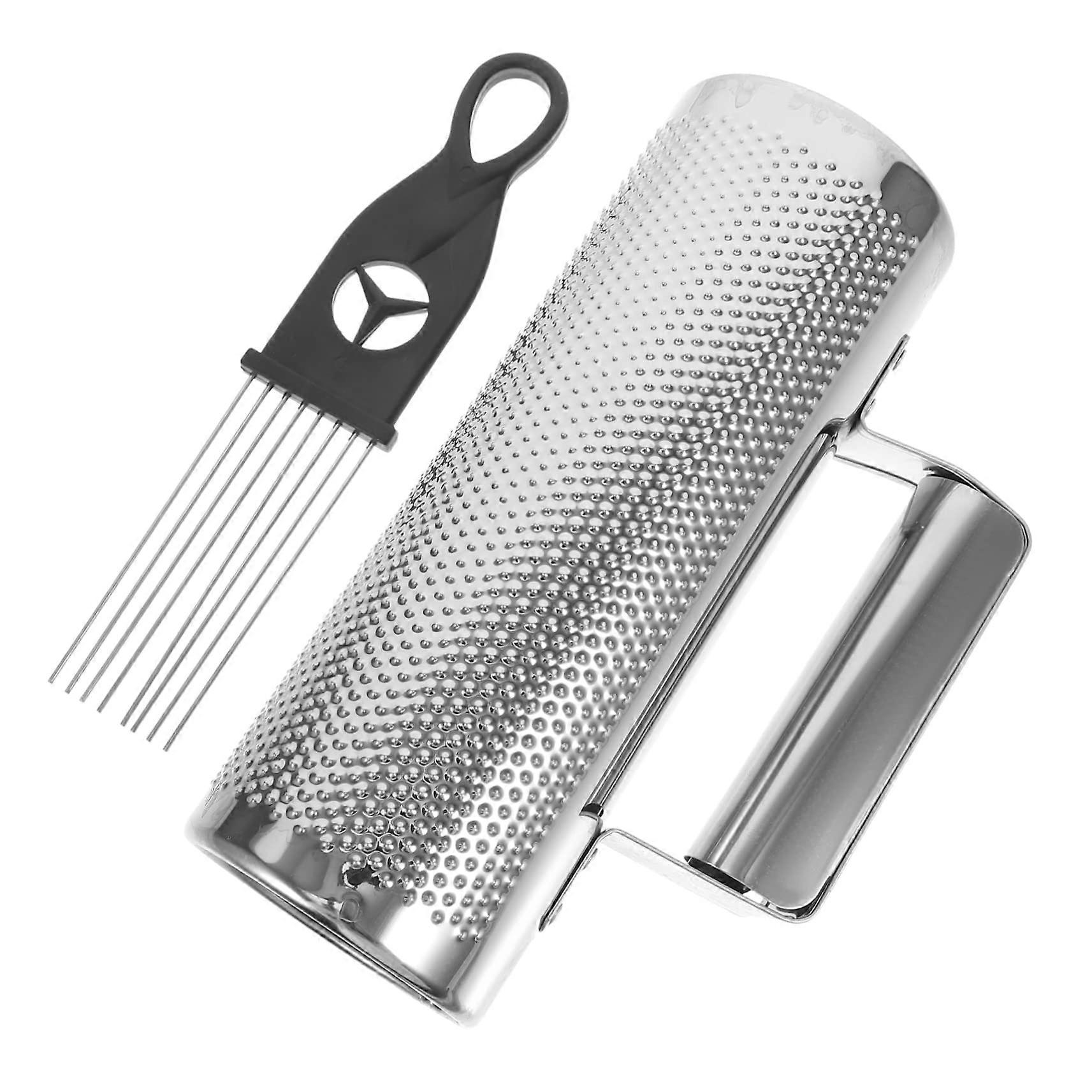 Metal Scraper Percussion Instrument Set for Toddlers - Plastic Guiro Shaker Accessories in Silver