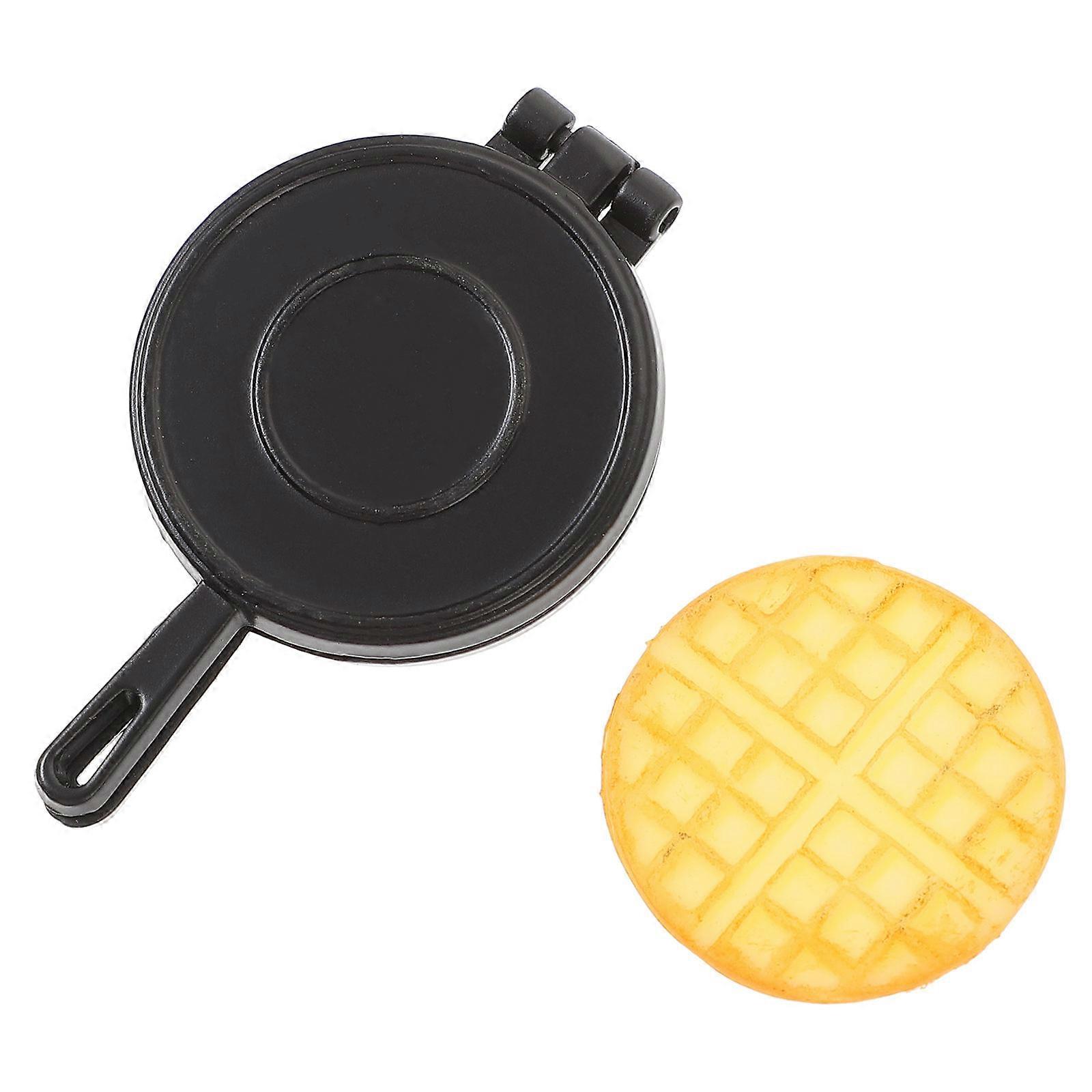 Miniature Waffle Mold Mini Dollhouse Accessories Delicate Design Smooth Surface Without Burrs Safe Not Easy To Deform 1 Set