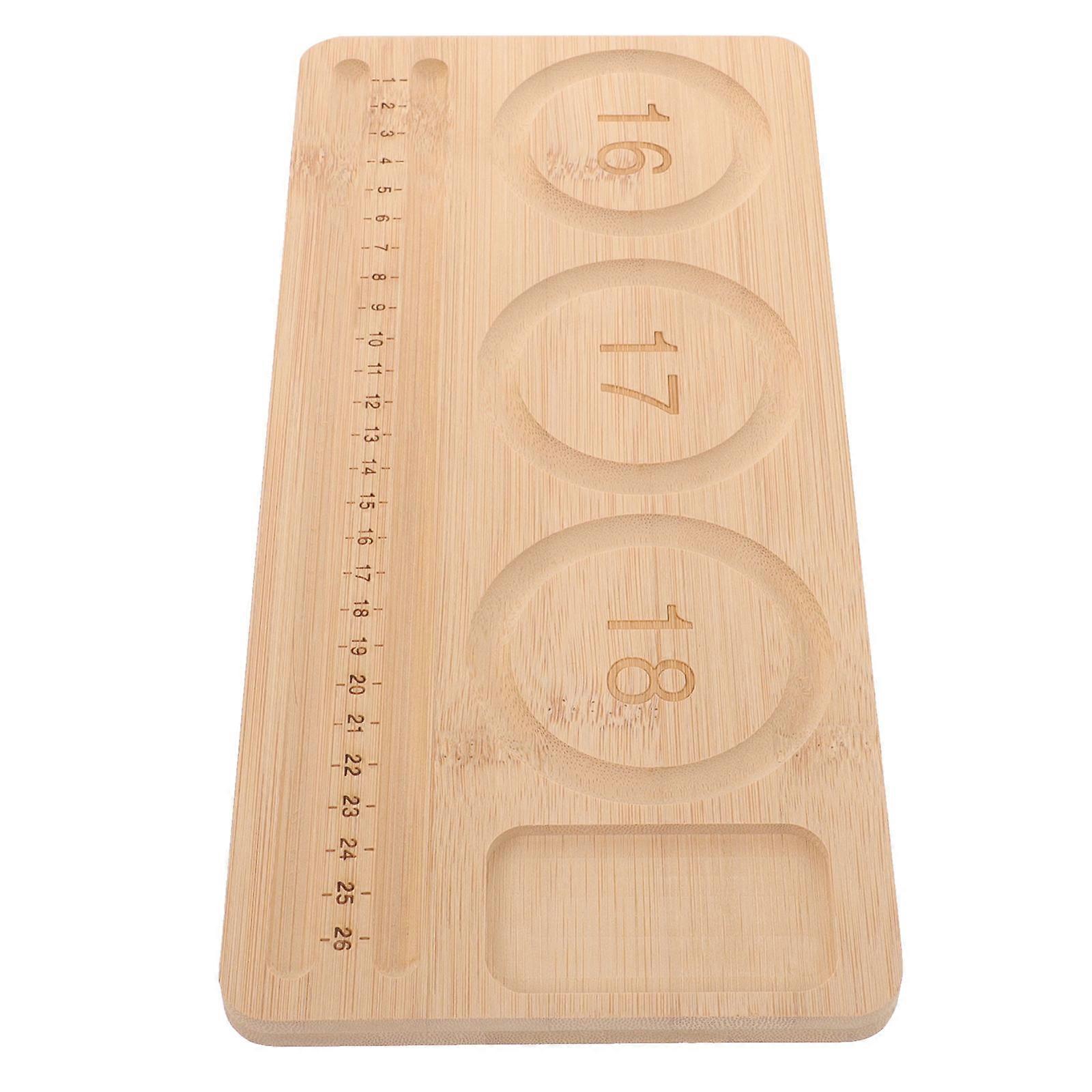 Wooden Bead Design Tray for Jewelry Making and Craft Organizing in Brown Color 10.5 x 7 Inches