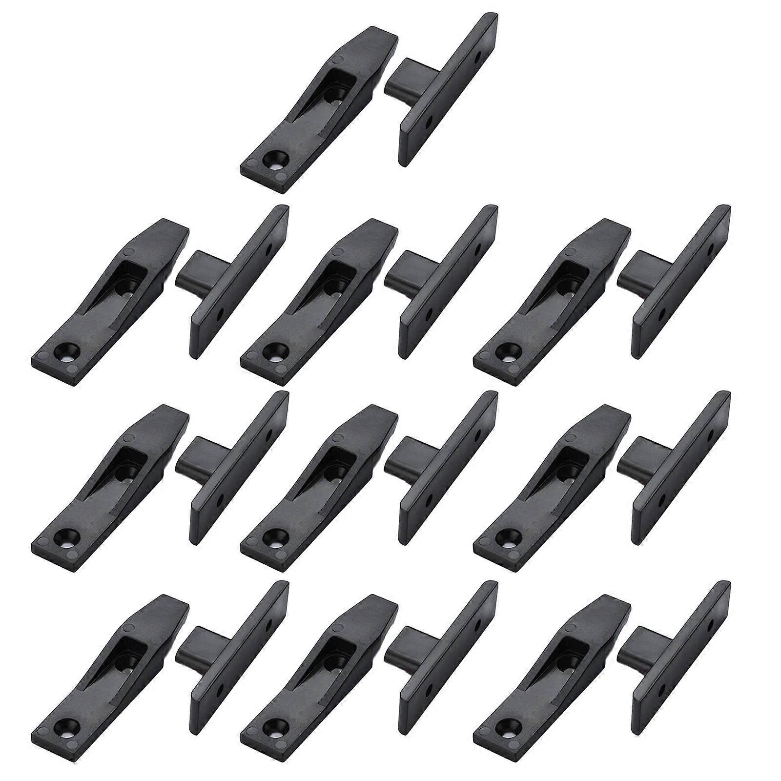 10Pcs Kitchen Cabinet Panel Plinth Fasteners Furniture Board Connector Hook On Push in Plinth Fasteners Easy to Install Multicolor