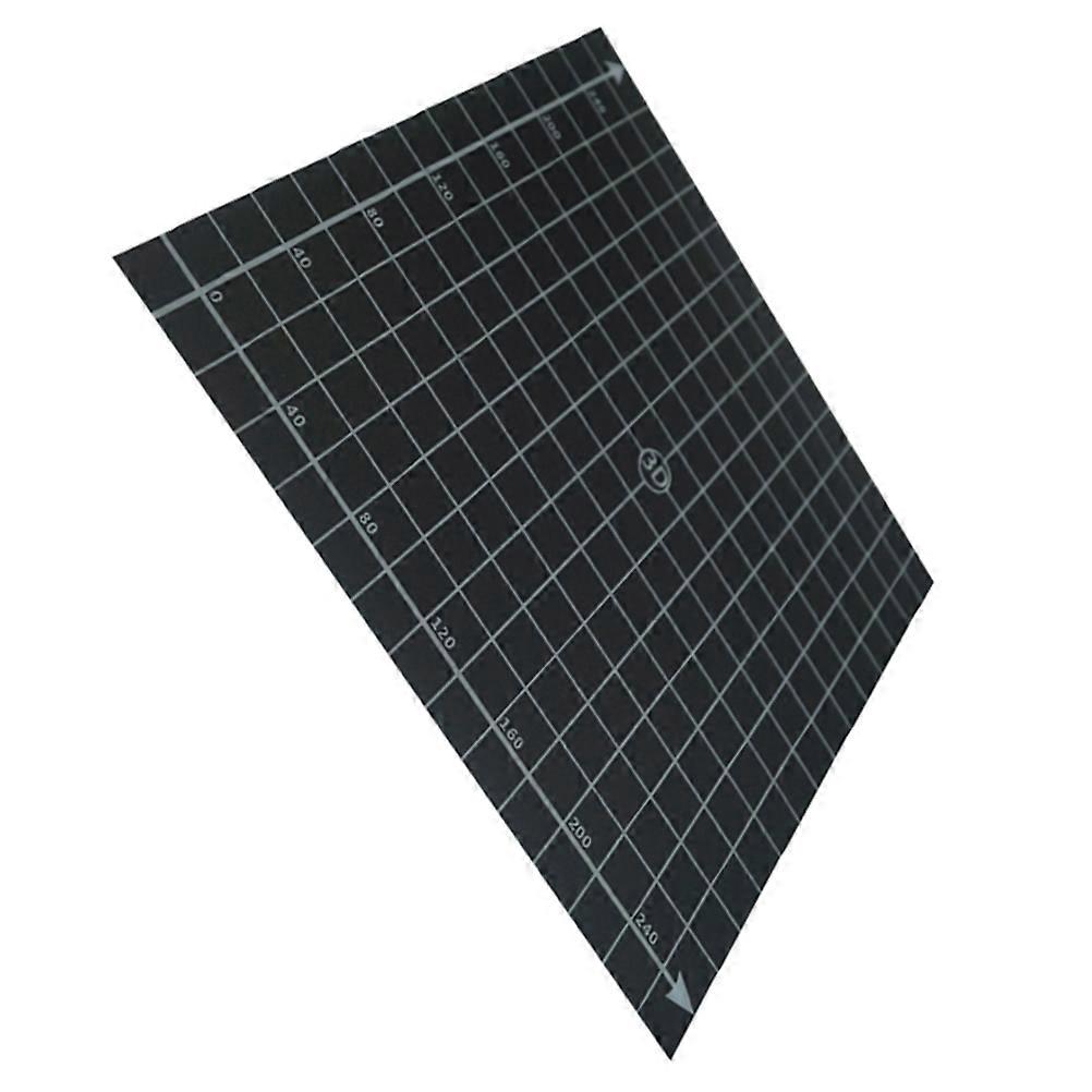 Hot Bed Coordinate Printed Surface Sticker for 3D Printer 300x300mm (Black)