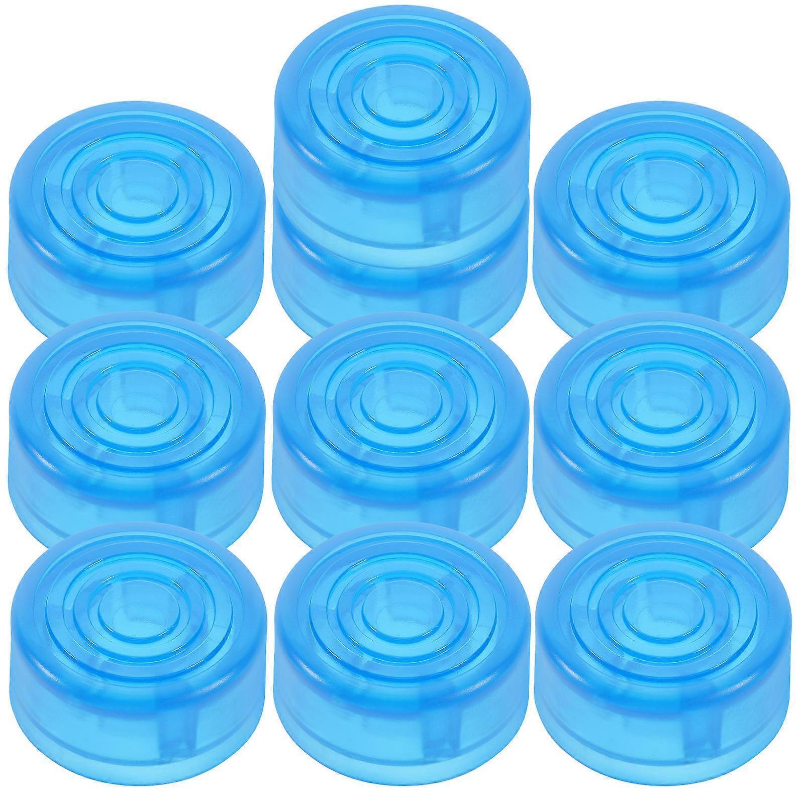 Guitar Parts Footswitch Cap Plastic Guitar Effect Caps Electric Guitar Use 2.44x1.2cm Protection 10Pcs