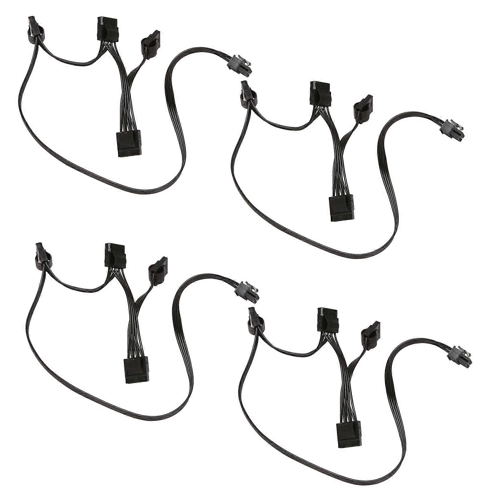4X IDE 4Pin Modular Power Supply Cable for RM1000X RM550X 650X 750X 850X 6Pin to 4 IDE Cable