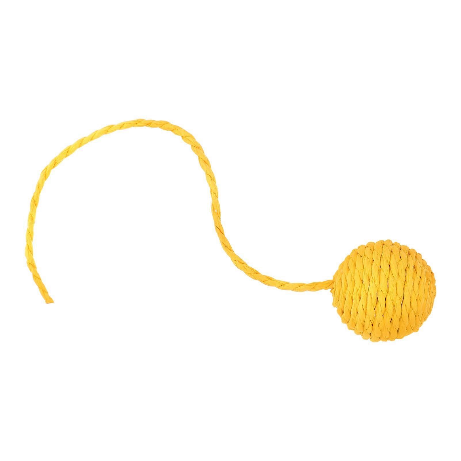 Interactive Cat Toy Sisal Ball with Bells Replacement for Cat Scratching Posts