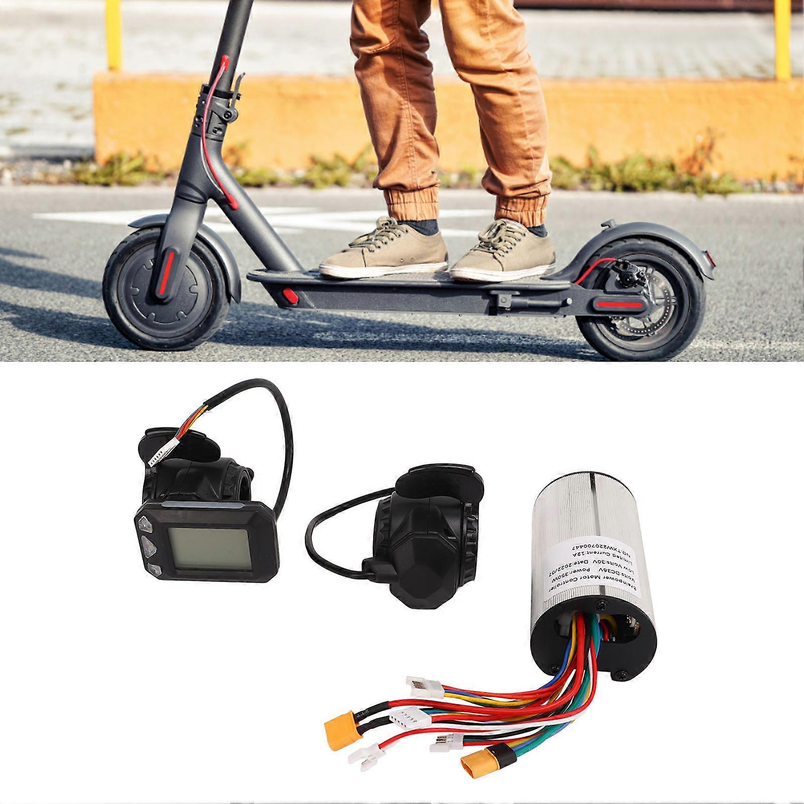 Motor Brushless Controller 5‑6in 350W 12A Real Time Display Panel Scooter Controller Kit 36V 
