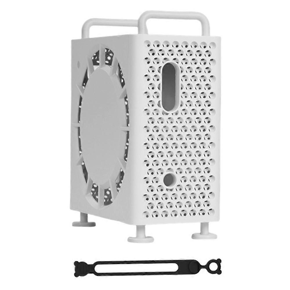 For Apple Mac Mini M4 M4 Pro Protective Case Anti Drop Cooling Shell with Cable Silicone Ties